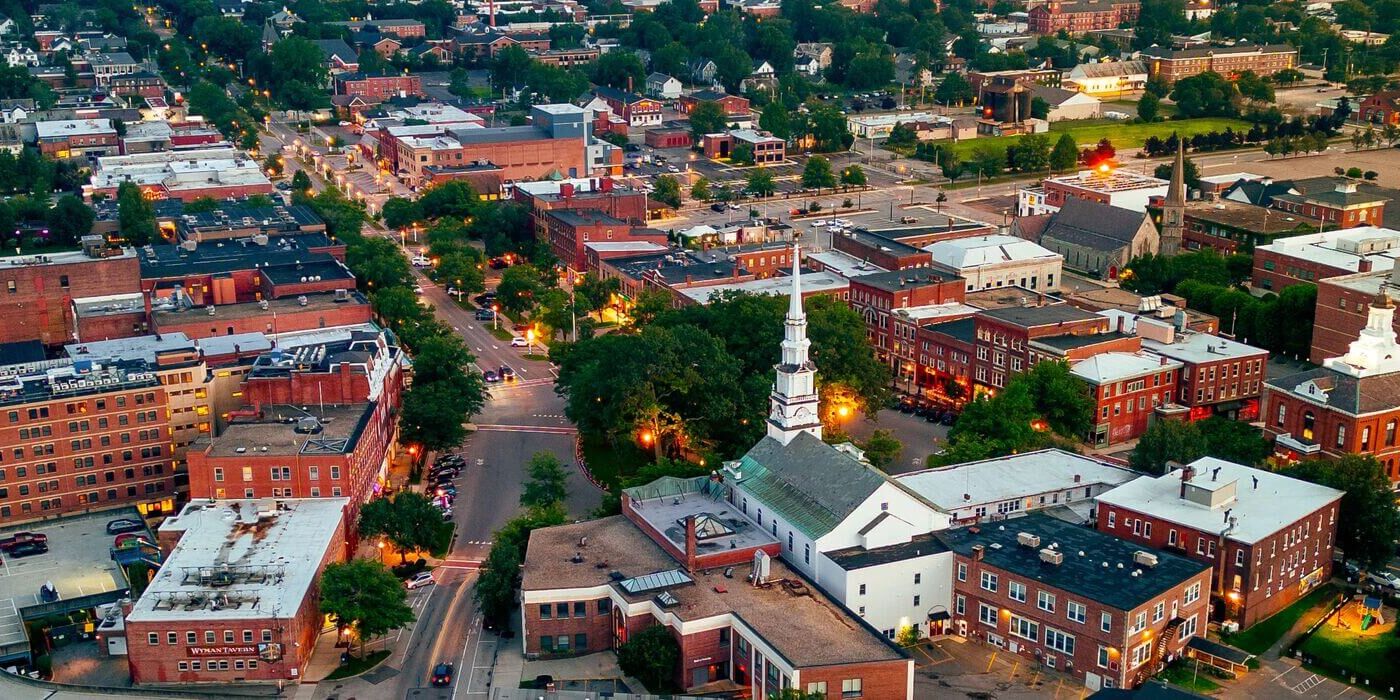 aerial of city